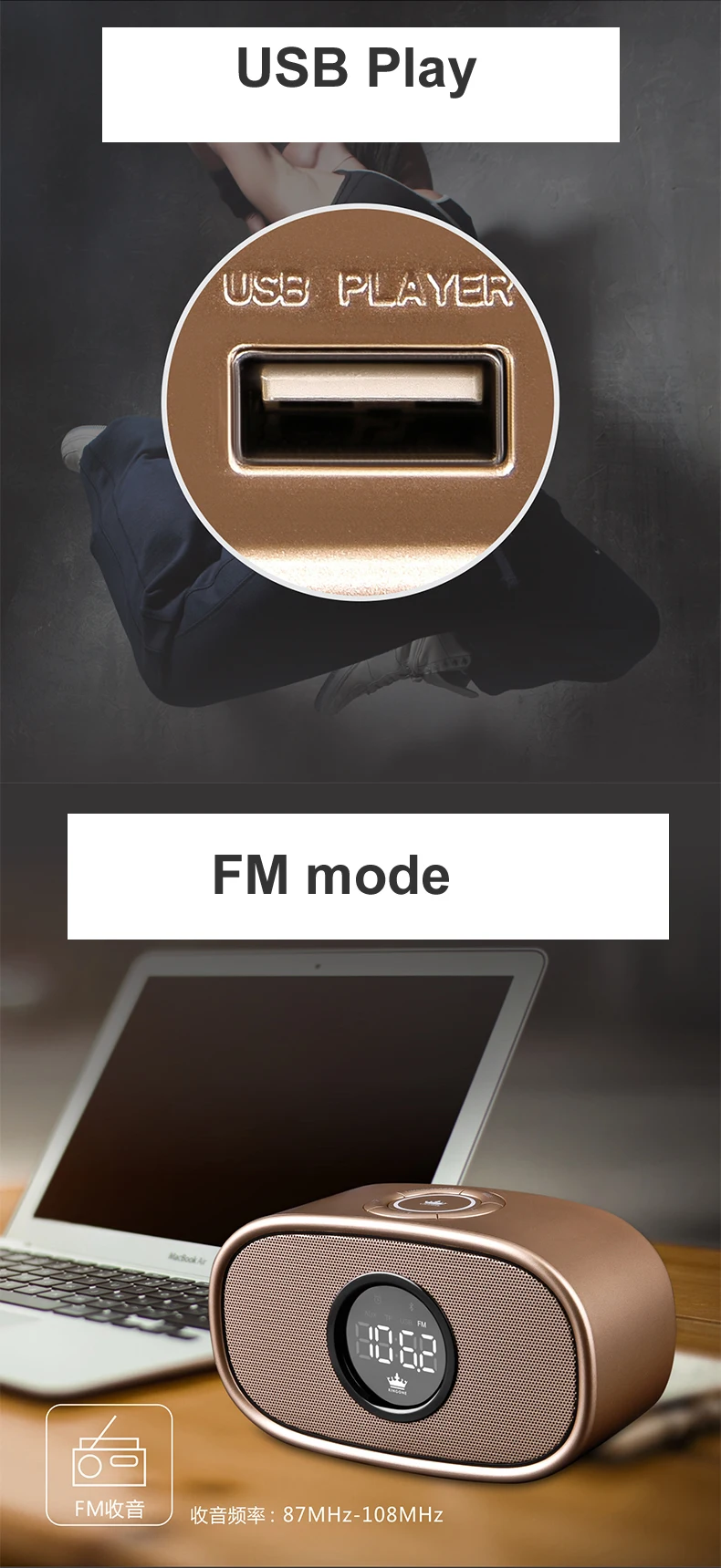 KINGONE K66 многофункциональный стерео Bluetooth громкая 16 Вт Динамик BT4.2 FM AUX USB TF карты громкой связи MIC сигнализация функции часов