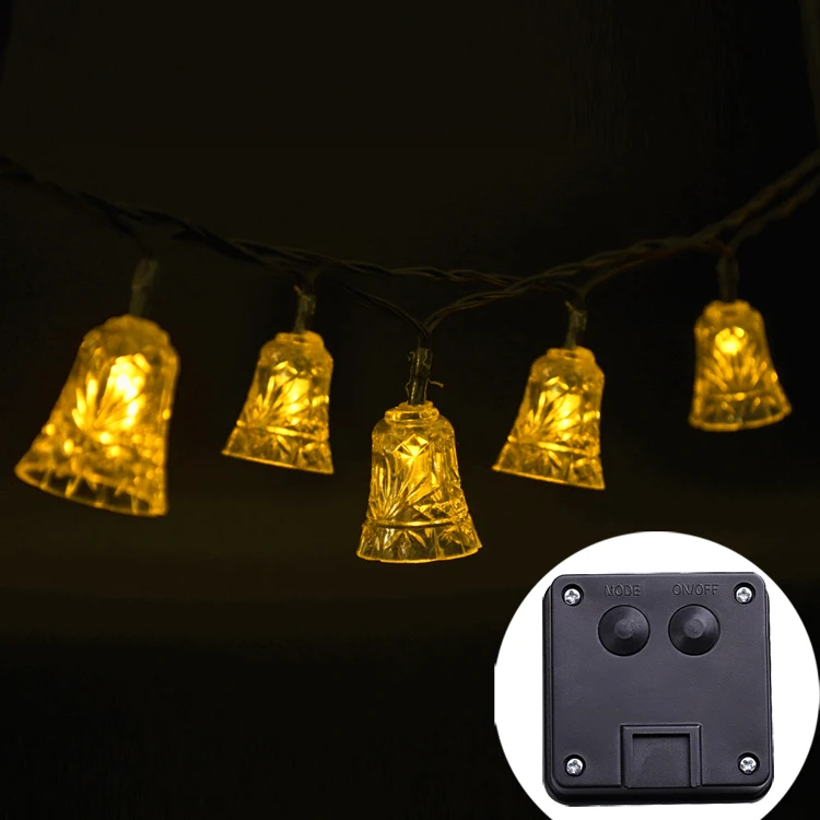 

Bell Shape Solar Light String Waterproof Outdoor Decoration Christmas Lights Garden Yard Wall Decor Colorful Atmosphere Led