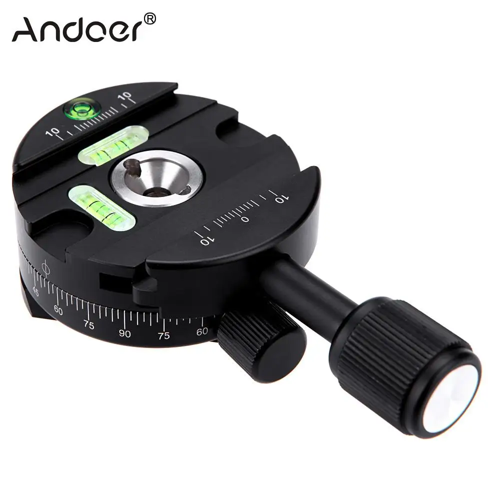 Панорамное основание для штатива Andoer с поворотом на 360 градусов Зажимная головка