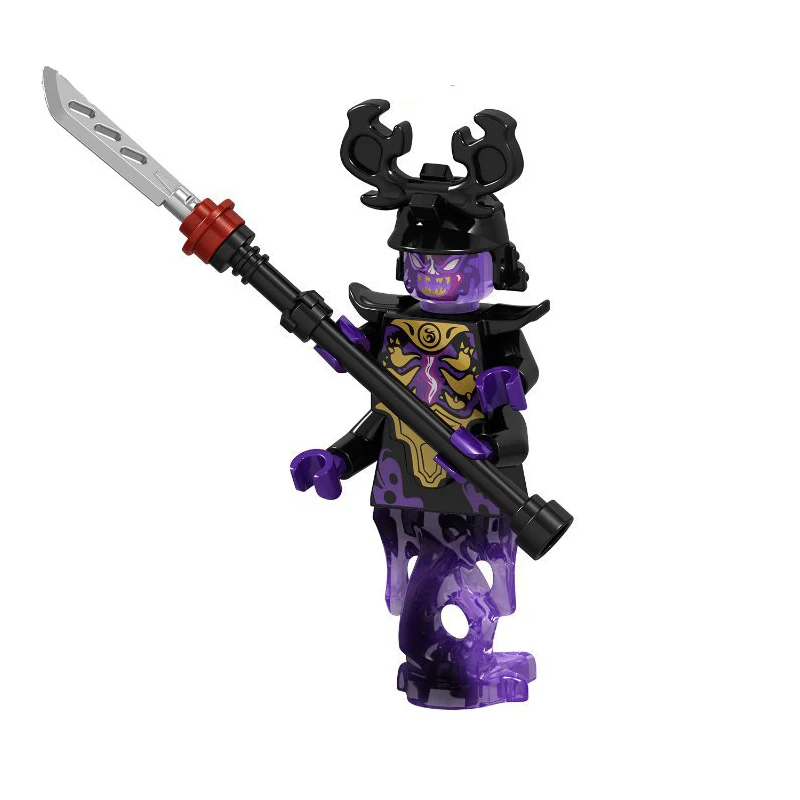 A105 Одиночная NinjagoINGlys герои фигурки Kai, jay, Cole Zane Nya Lloyd змея Монстр оружие действие игрушечный ниндзя фигура Строительные блоки игрушки - Цвет: A105