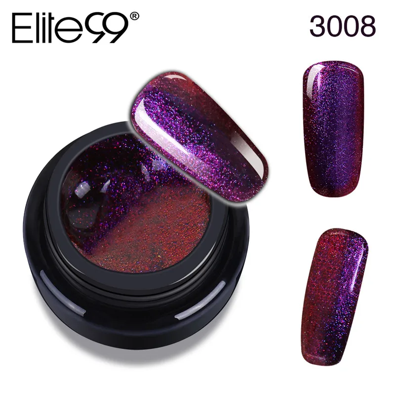 3008 Elite99 серии Хамелеон УФ-Гель-лак замочить от длительного цветного покрытия Гель-лак для ногтей УФ-гель лак 5 мл - Цвет: 3008