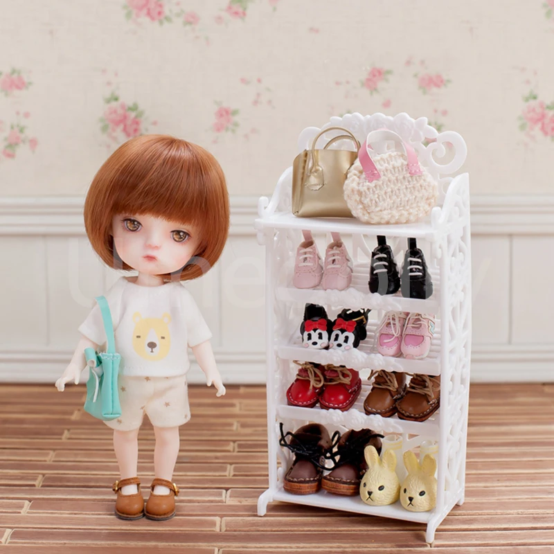 1 шт. 5 слоев 1/6 полка для кукольной обуви Барби Pullip BJD Blyth аксессуары куклы Furniure |