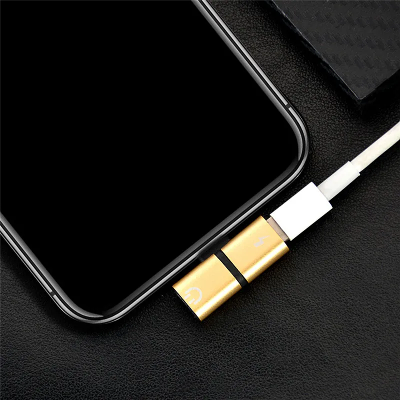 Для iPhone 11 Pro Max 7 8 X XR аудио зарядка двойной адаптер сплиттер для Lightning Jack для наушников AUX преобразователь кабельного разъема