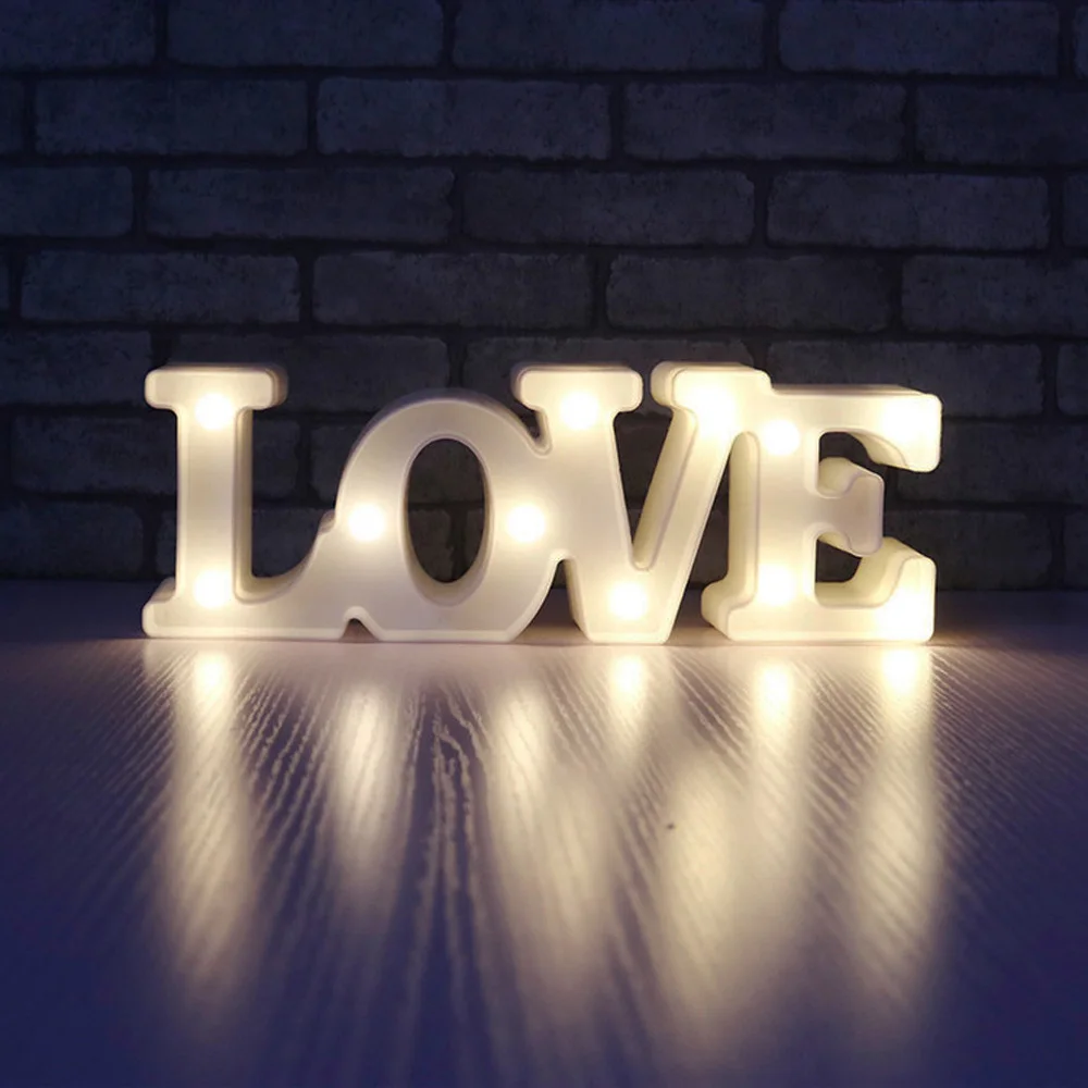 Любовь романтическая Светодиодная лампа настольная светящаяся неоновая