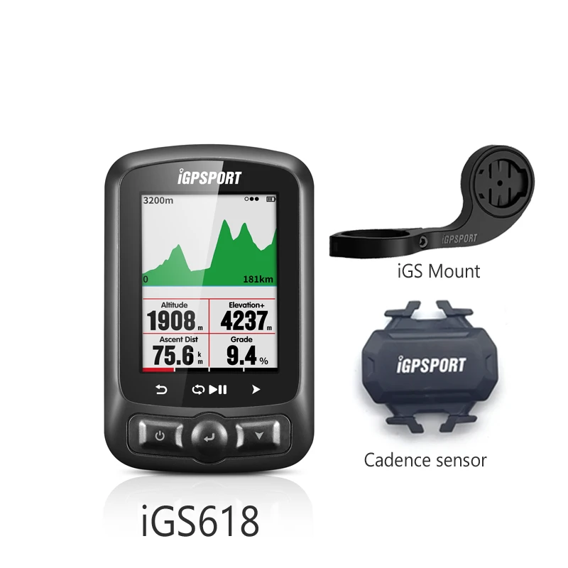 Gps Велоспорт iGS618 i gps порт Велокомпьютер gps навигация Спидометр IPX7 3000 часов хранения данных Bryton Rider GARMIN EDGE 200