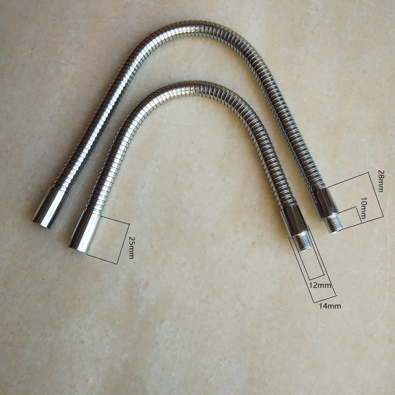 2pcs/lot dia.12mm male M10 screw +M10 female thread metal Flexible conduit gooseneck hose serpentine tube clamp lamp use | Обустройство