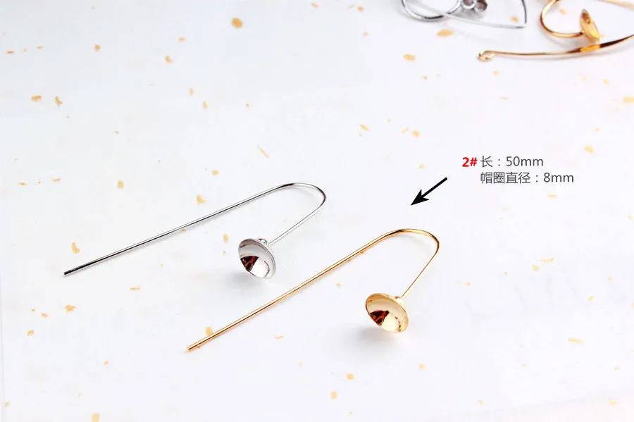 6 шт. медных крючков для сережек фурнитура изготовления ювелирных изделий своими