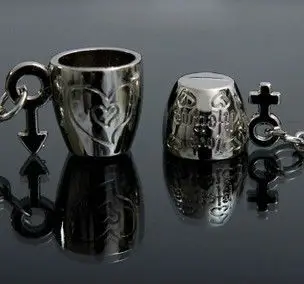 XUBCHC 1 Pair Romantic Zinc Alloy for Creative Love Cup Lovely Keychain Couples Tea Chain Lover Wholesale Prices | Украшения и