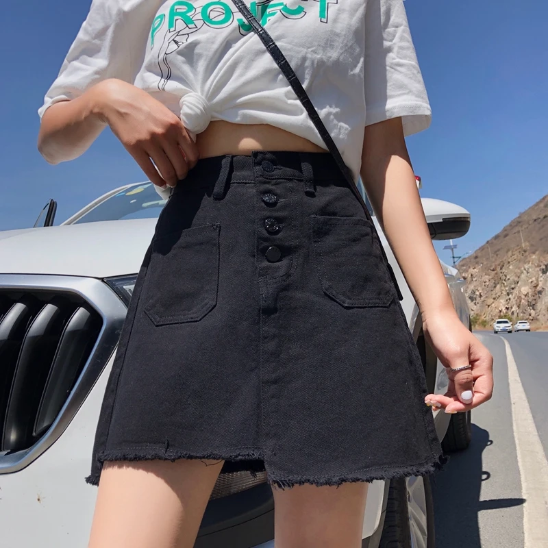 Джинсовая короткая юбка 2|Женские юбки| |