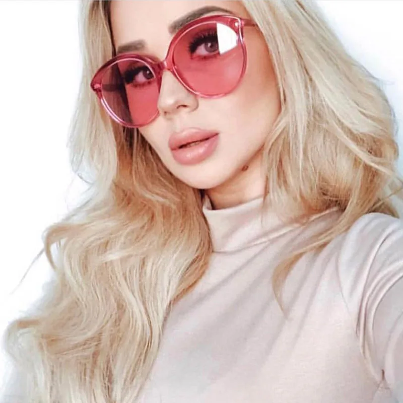 WOWSUN Новые Круглые Солнцезащитные очки женские фирменные дизайнерские пляжные