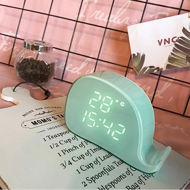 Сигнал тревоги светодиодный мини-прикроватные мультфильм оригинальность
