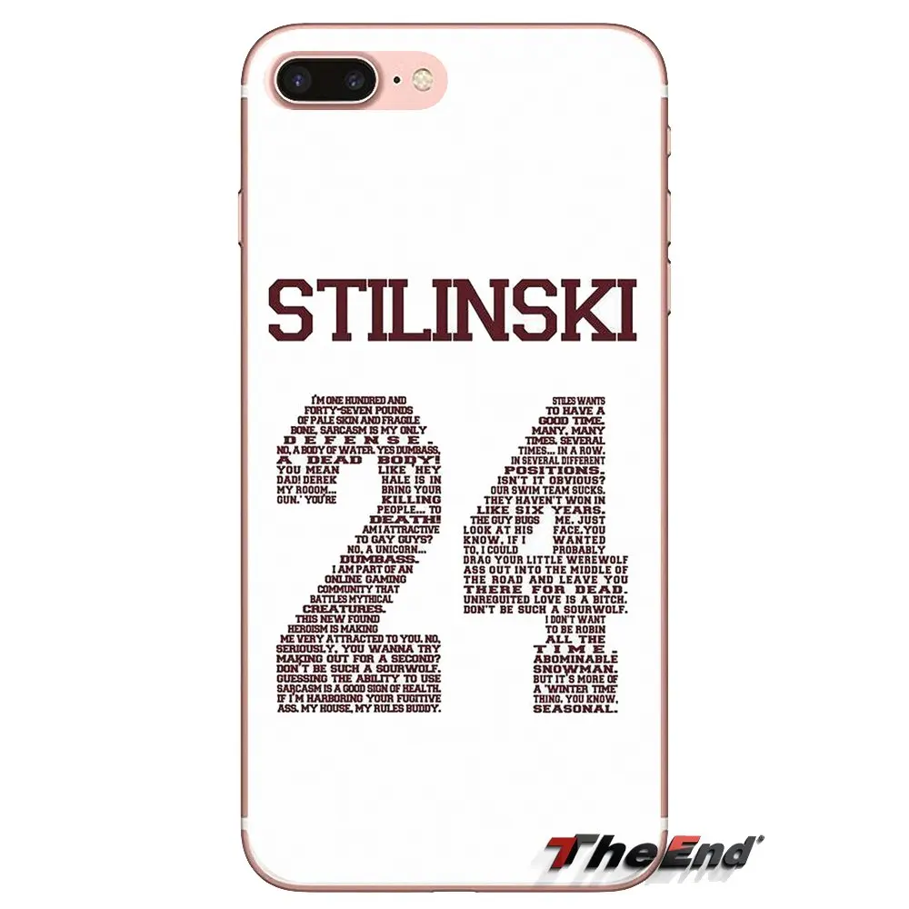 Для Huawei Mate Honor 4C 5C 5X 6X 7 7A 7C 8 9 10 8C 8X 20 Lite Pro 2017 Teen Wolf STILINSKI 24 слова прозрачное мягкое