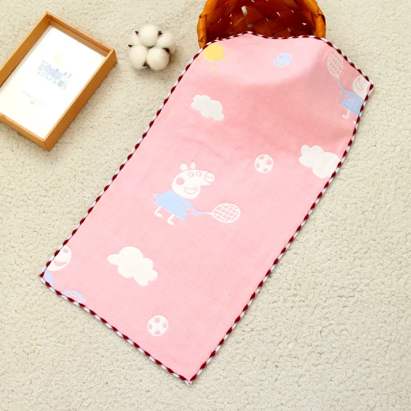 Детское хлопковое шестислойное муслиновое полотенце для лица Марлевое детское