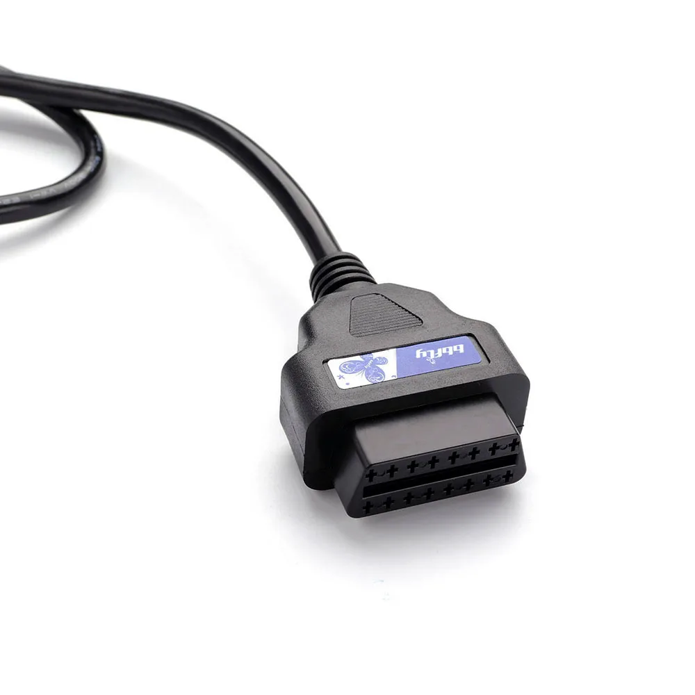 Bbfly-B1 OBD II OBD2 16Pin Splitter Расширение 1x мужской и 2x Женский Удлинительный Кабель-адаптер(1FT/30 см