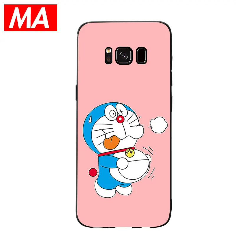 МА милый простой розовый мультфильм Doraemon чехол для телефона Сверхтонкий Мягкий