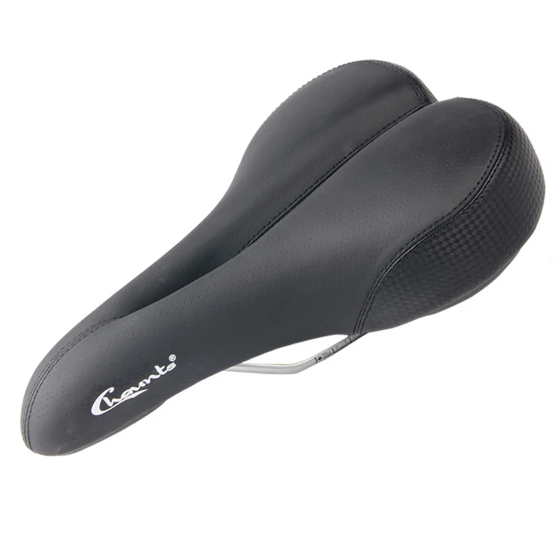 Велосипедное седло Chaunts широкое мягкое удобное дышащее сиденье из силикагеля для