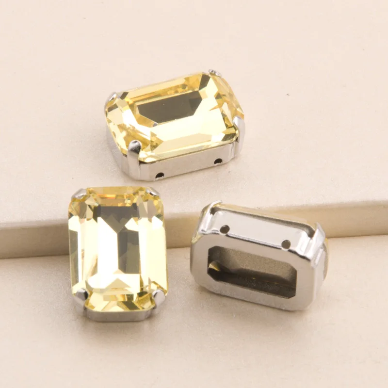 Yanruo #4610 все размеры Jonquil восьмиугольное Стекло Камни страз свободные бусины