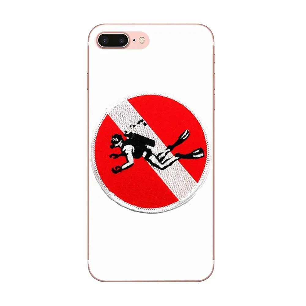 Чехол для мобильного телефона Diver Down Scuba Flag Apple iPhone 4 4S 5 5C 5S SE 6 6S 7 8 Plus X XS Max XR|Бамперы|