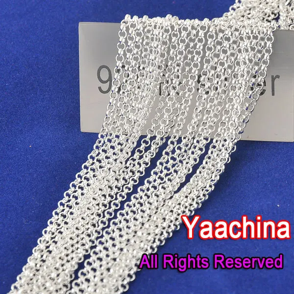 

18 Inch 925 Silver Necklace 925 Silver Necklace Pearl Chains 925 Silver Cross Chains 925 Silver Jewelry
