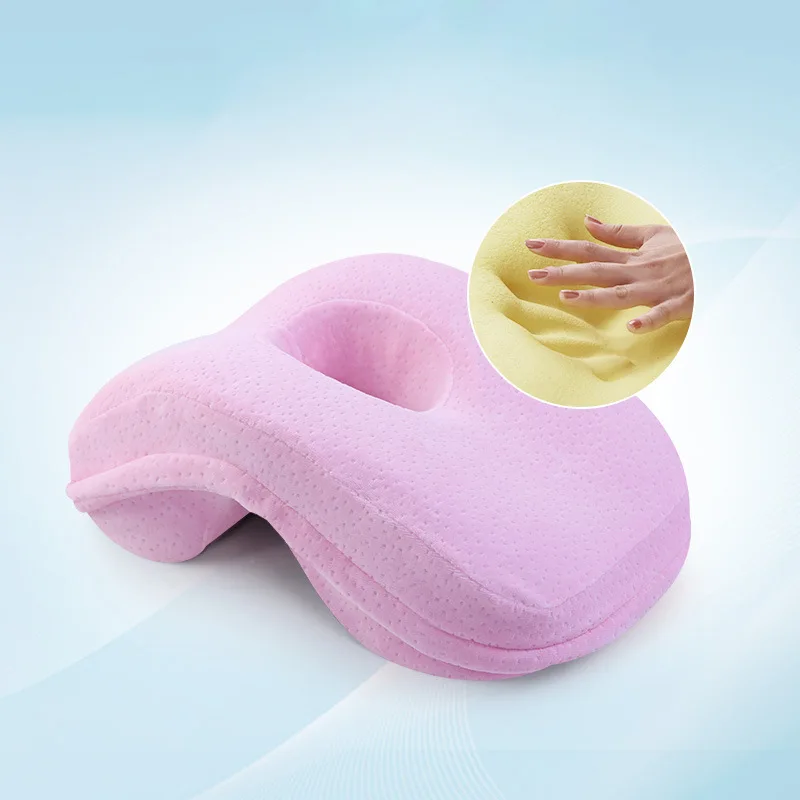 Pink Noyoke пены памяти Офис полдень Nap Подушка дышащая настольная Подушка для сна медленный отскок свободные руки - Цвет: Pink
