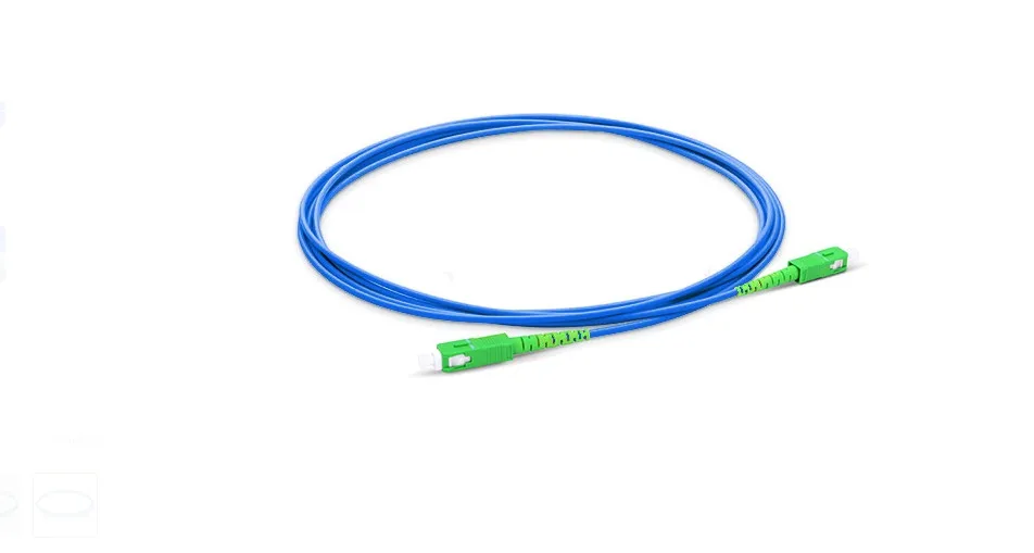 2 м SC APC К Simplex одномодовый армированный соединительный кабель из ПВХ (OFNR)