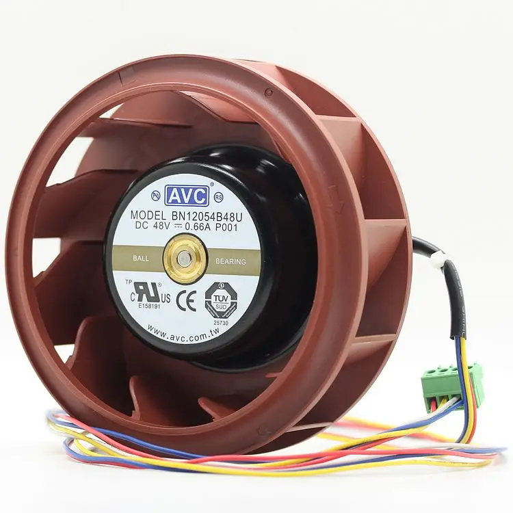 Новый AVC BN12054B48U P001 48V 0.66A центробежный 4 линии Вентилятор охлаждения