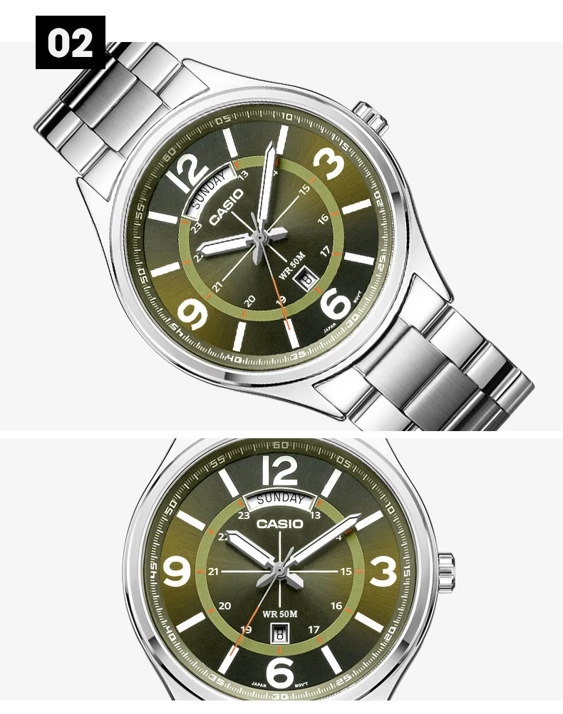 Casio Часы Топ бренд кварцевые золотые наручные часы мужские модные повседневные оригинальные часы Relogio Masculino MTP-E129 кожаный ремень