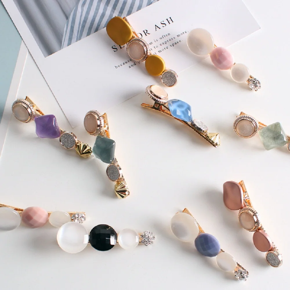 Женская заколка для волос из ацетата уксусной кислоты разноцветные волосы