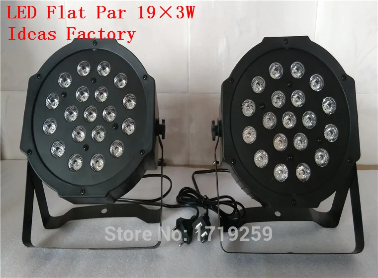 American DJ Lightings New Flat LED Par Light RGB SlimPar 64 High Bright 19x3W DMX Stage Wash 3/7 Channels | Освещение