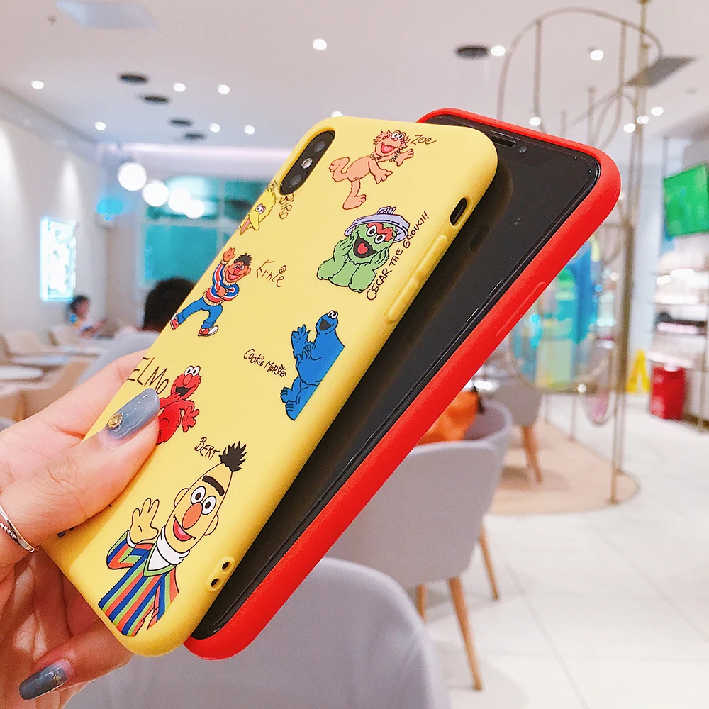 Горячие уличные чехлы для телефонов Sesame iPhone XS MAX XR мягкий силиконовый чехол из ТПУ