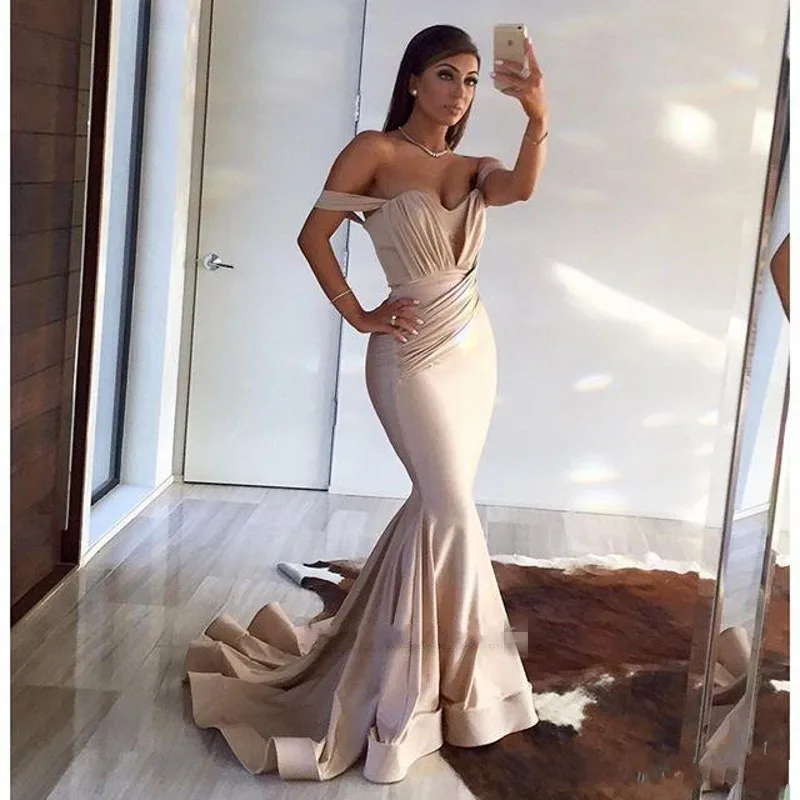 

Setwell Women Hot Sale Sweetheart Sexy Green Mermaid Pleat Evening Dress Court Train Floor Length Formal Banquet Party Gowns