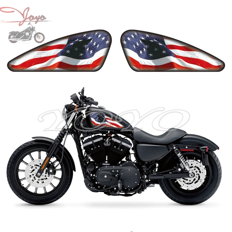 

Флаг США американский логотип графика топливный бак наклейки для Sportster XL 883 1200 X/V/R/N/L/C железо сорок восемь семьдесят два
