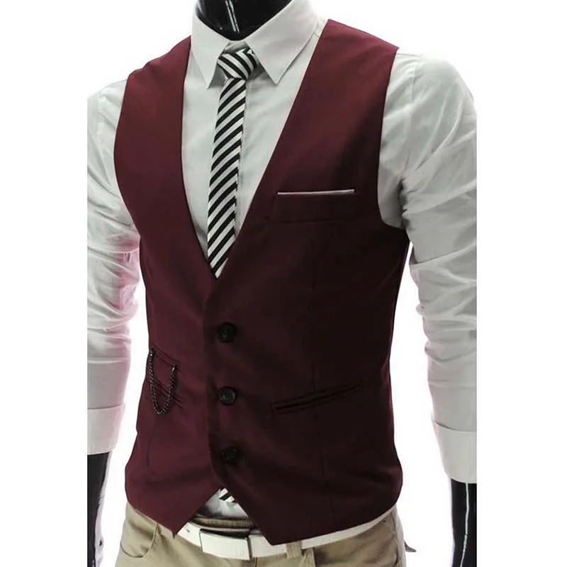 Новая мода корейский стиль мужской костюм жилет Блейзер Повседневный тонкий