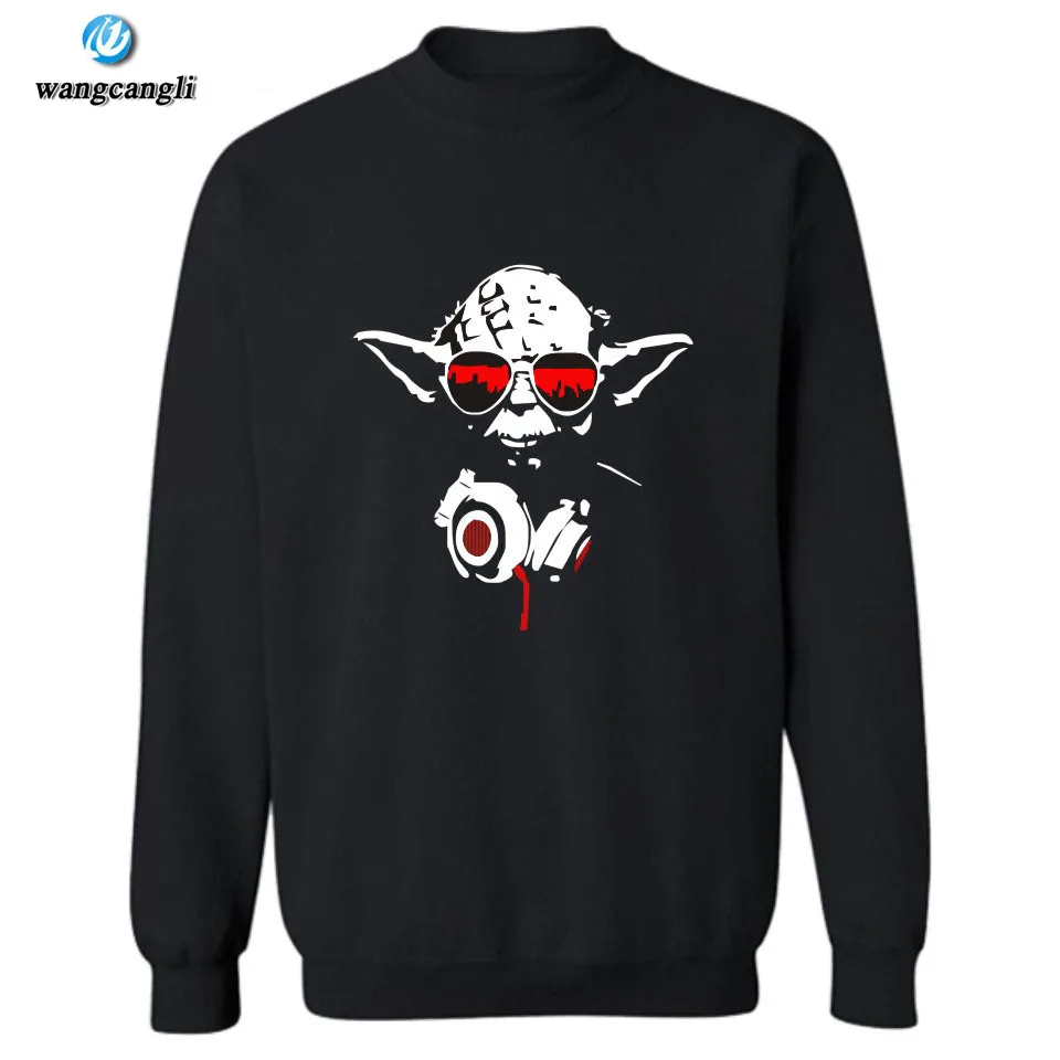 2018 High Quality fashion balck Star Wars print Sweatshirt Man Hip Hop 2017 New Men's Wear with Hoodies Brand plus size XXS-4xl | Мужская