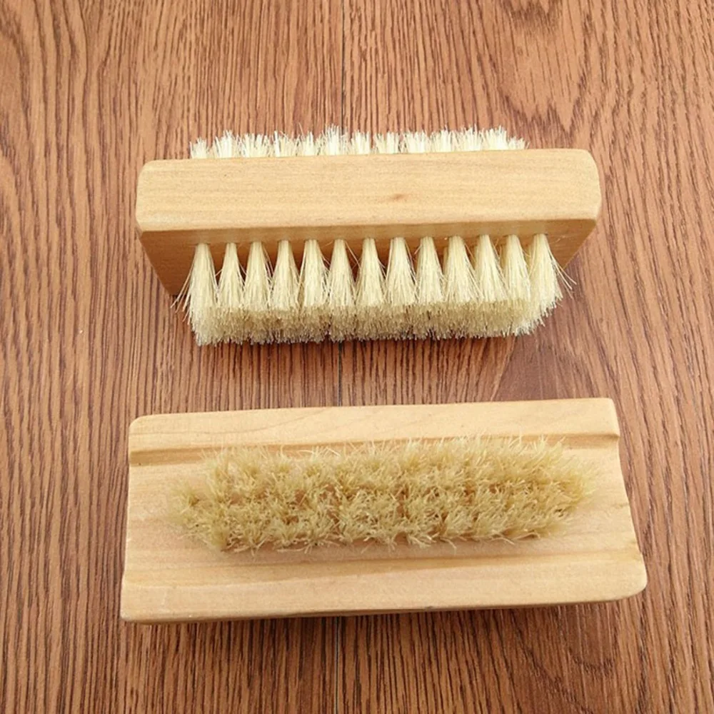 Double Sided Bristle Manicure Pedicure Scrubbing Nail Bath Brush Hand Massage Health Care Dry Skin Exfoliation Remove | Дом и сад