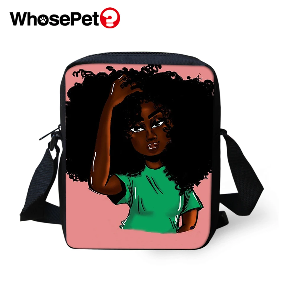 WHOSEPET Cross Body Messenger Bags African Girls Style Boys Shoulder Bag Cool School Fashion Women Mini Flap Postbag | Багаж и сумки
