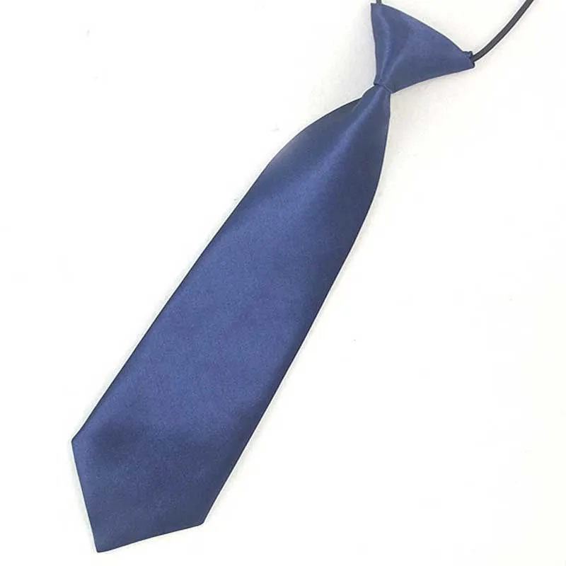 Navy Blue Модная школьная одежда для мальчиков, детский Свадебный однотонный эластичный галстук-бабочка, галстук для мальчика, детский Свадебный галстук, галстук-бабочка - Цвет: Navy Blue