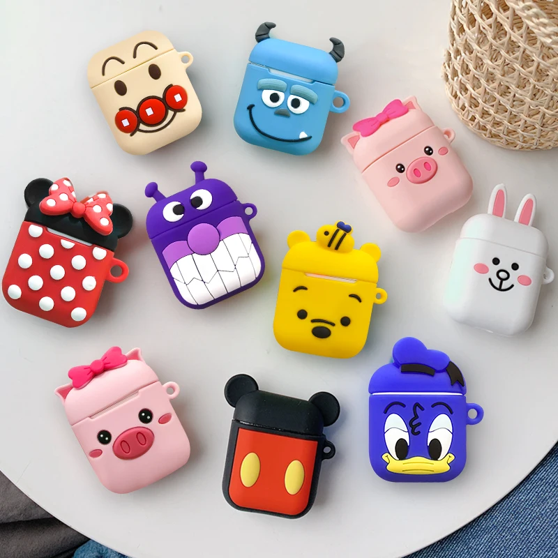 Чехол для AirPods милый мультяшный защитный чехол беспроводной наушников Airpods