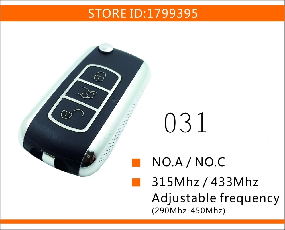 5pcs-031A-433Mhz Scoon торговля NO. A фиксированный код суб-пульт для дистанционного управления master 433 adjsutable RF беспроводной пульт дистанционного управления Дубликатор - Цвет: 5pcs-031A-433Mhz