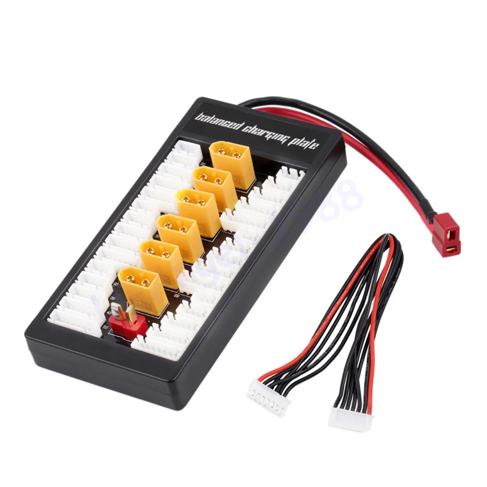 2S 6S XT60 Plug параллельная зарядная плата Para Board 4 0 мм Bananer для Imax B6 B6AC B8 6 в 1|Детали и