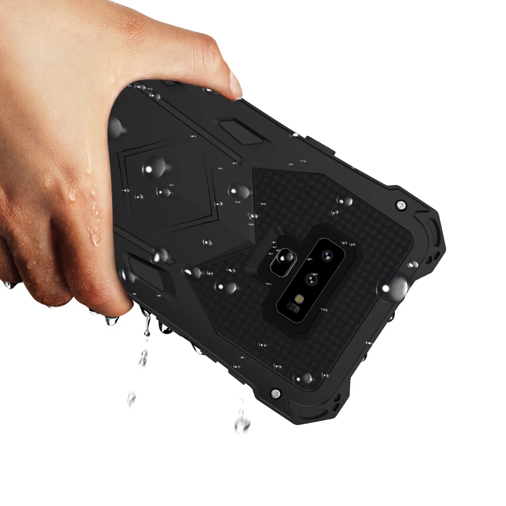 Оригинальный R JUST Алюминиевый металлический силиконовый чехол Heavy Duty защитный