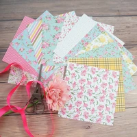 24 sheets diy 12 style 15 215 2cm rural romance flower theme craft paper as scrapbooking creative paper diy handmade gift use