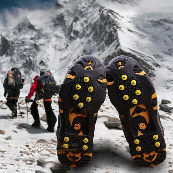 Лед снегоступы спайк ручки 10 шпильки антипробуксовочная сапоги кошки эластичный