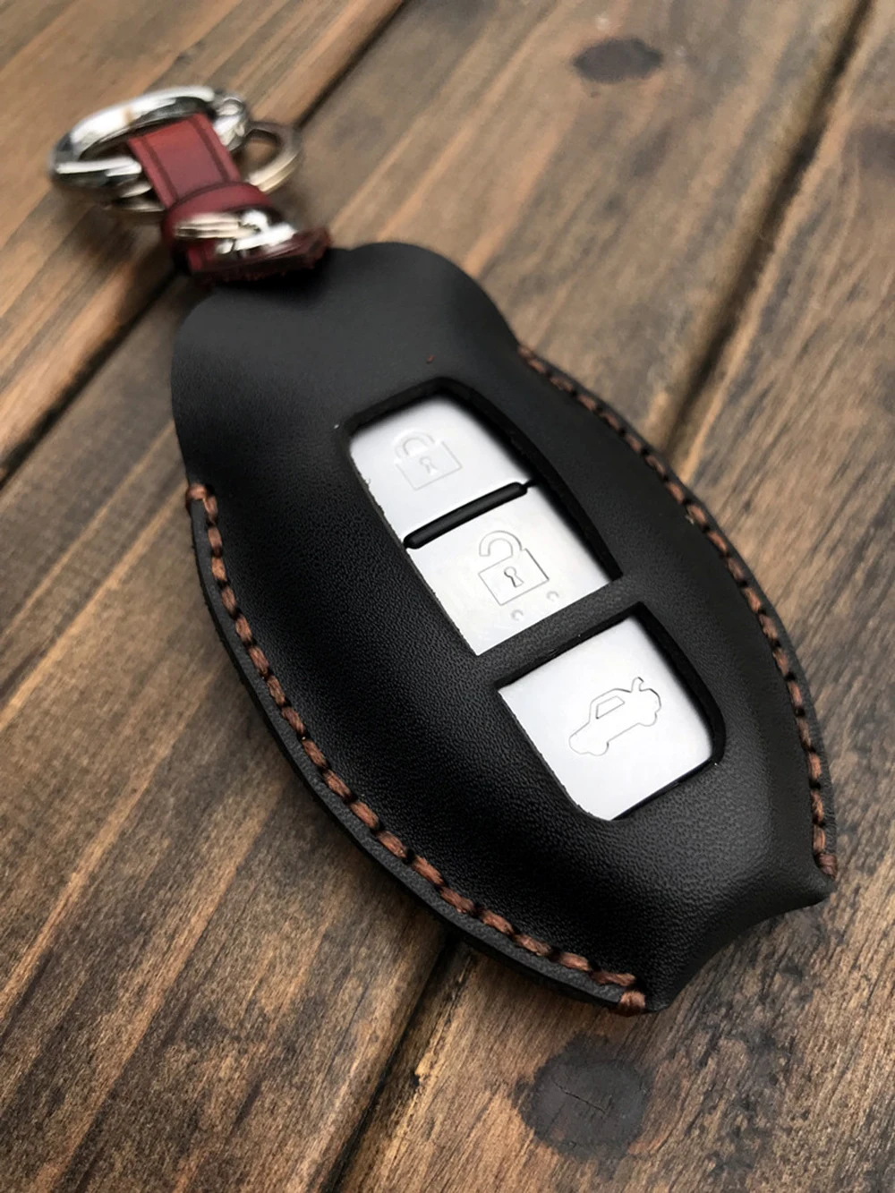 Кожаный чехол для ключей автомобиля, Чехол-держатель для Nissan Qashqai Bluebird Sylphy, Teana муранского X-Trail Авто Accexxories сумка для ключей