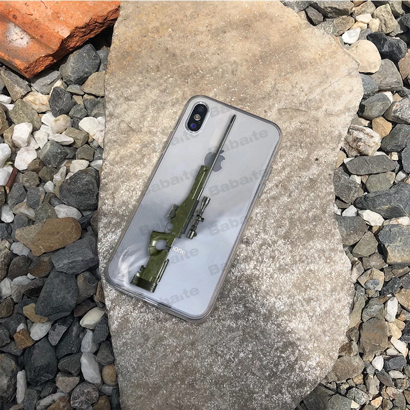 A11 Babaite снайперская винтовка AK 47 Винтовки Пистолеты Coque Shell чехол для телефона для iPhone 7 7plus X XS MAX 6 6S 8 8Plus 5 5S XR чехол - Цвет: A11