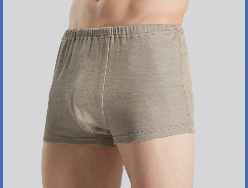 Ajiacn Men's anti-electromagnetic radiation Boxer shorts with silver fiber ,can be worn at leisure of work.
