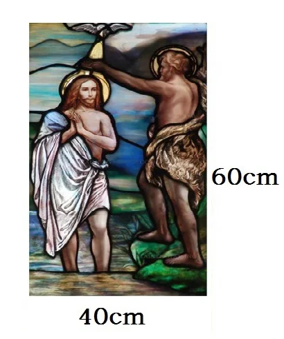 003 40cm by 60cm На заказ оконная пленка Европейская многоцветная Ретро статическая пленка Иисус церковь индивидуальный гардероб дверь стекло цветная пленка матовая - Цвет: 003 40cm by 60cm
