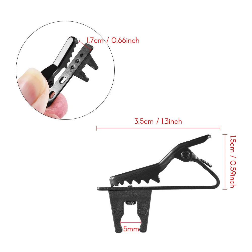 5 шт. проводной зажим для микрофона мм|microphone tie clip|lapel micmic microphone |