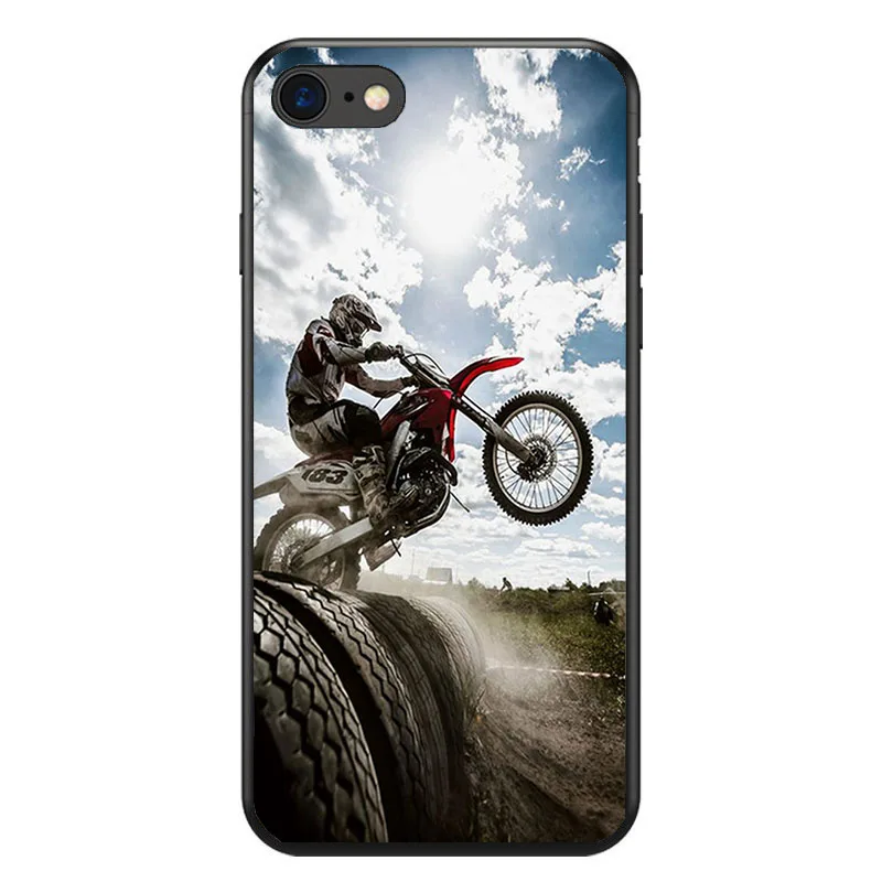 Motocross moto cross dirtbikes soft Silicone phone case for iPhone 8 7 6 6S Plus X XS MAX XR 10 5S SE Coque Shell |