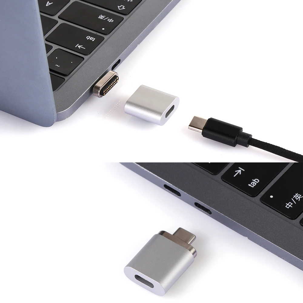 1 шт. 20 контактов магнитный адаптер USB Type C разъем PD 100 Вт Быстрая зарядка для MacBook Pro Pixel для samsung S10 для huawei
